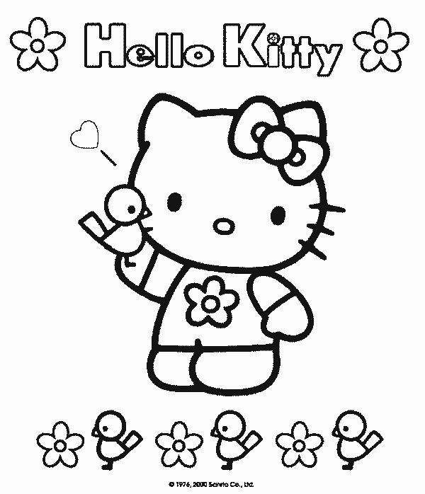 Hello Kitty kolorowanki